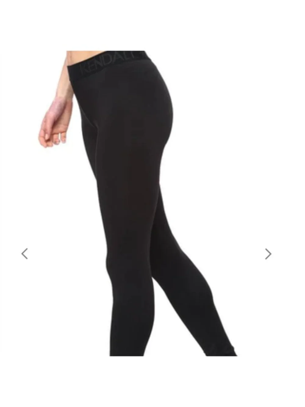 Kendall + Kylie Black Logo Legging